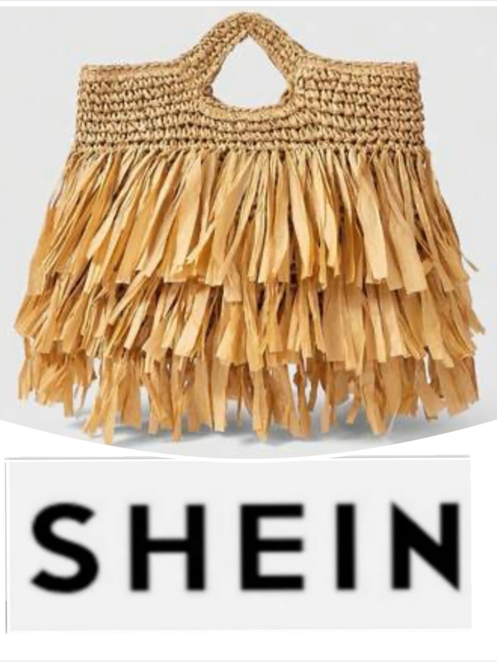 SHEIN Kawaii Summer Straw Bag